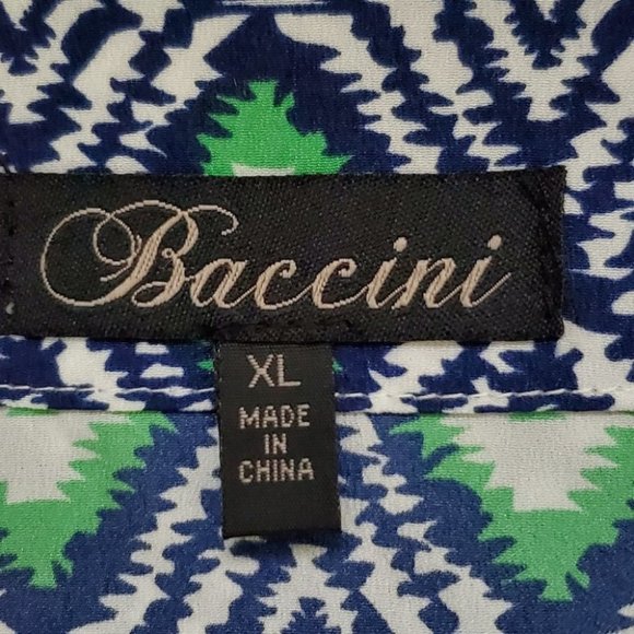 Baccini Lightweight Bomber Style Ikat Jacket Size XL - Picture 11 of 14